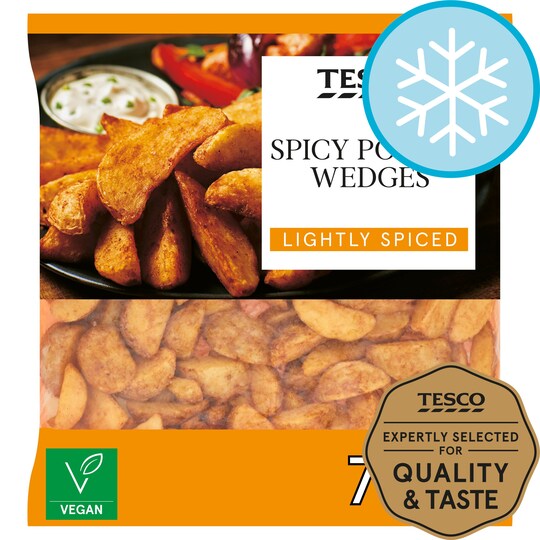 Tesco Spicy Potato Wedges 750G Tesco Groceries