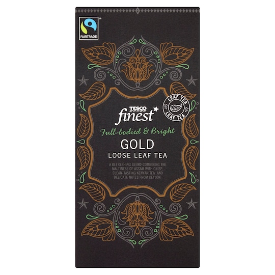 Tesco Finest Fair Trade Leaf Tea 250G Tesco Groceries