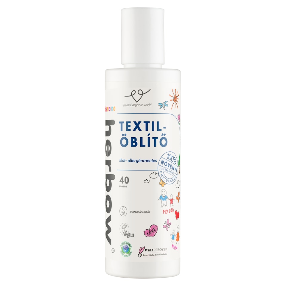 Herbow Bambino illat- allergénmentes textil öblítő 50 mosás 200 ml