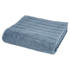 F&F Home Denim Blue Ribbed Bath Sheet 