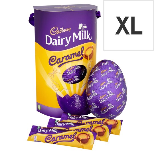 Cadbury Dairy Milk Caramel Chocolate Egg Tesco Groceries