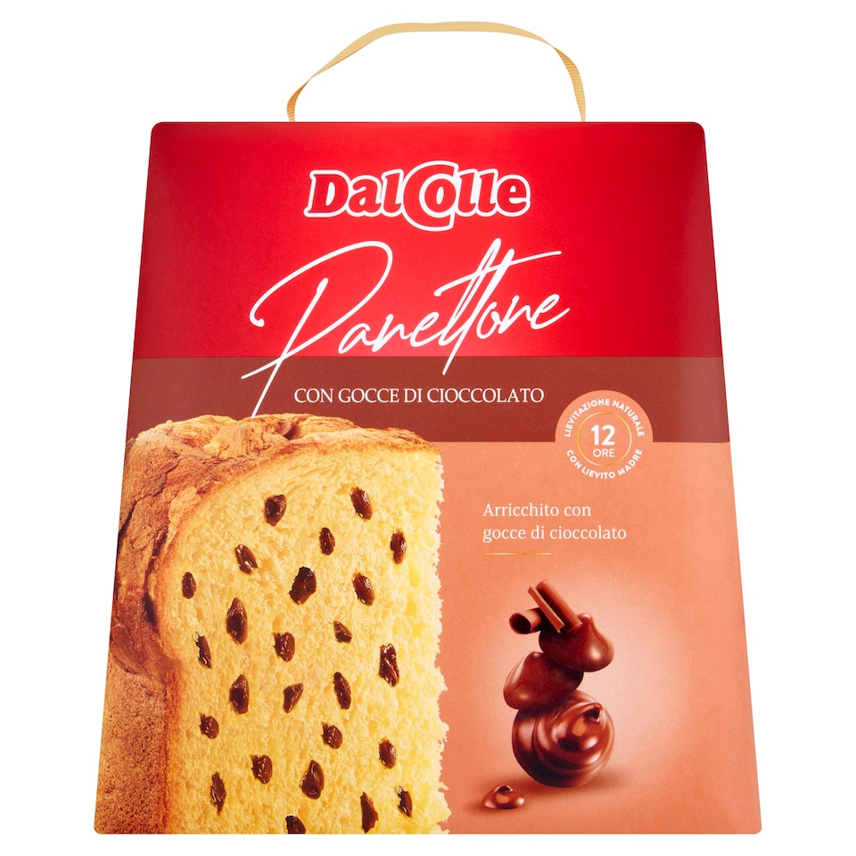 DalColle Panettone Con Gocce Di Cioccolato 750g
