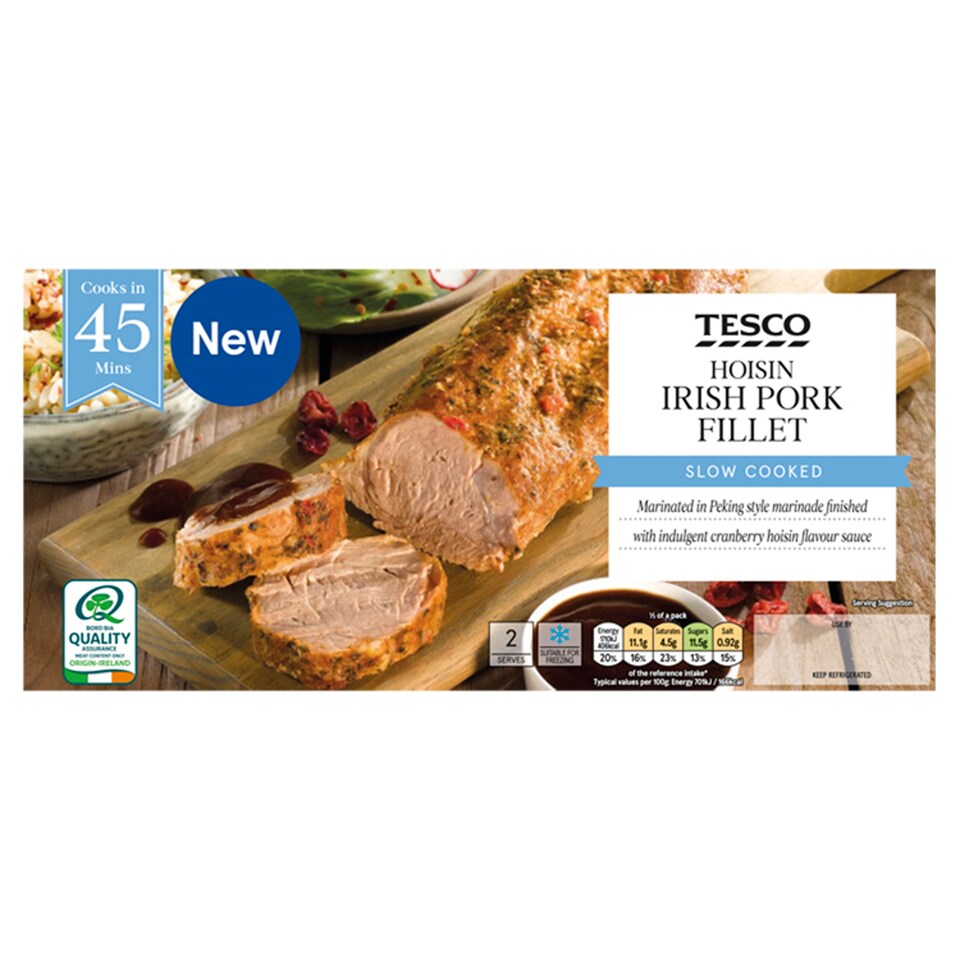 Tesco Hoisin Irish Pork Fillet 610G