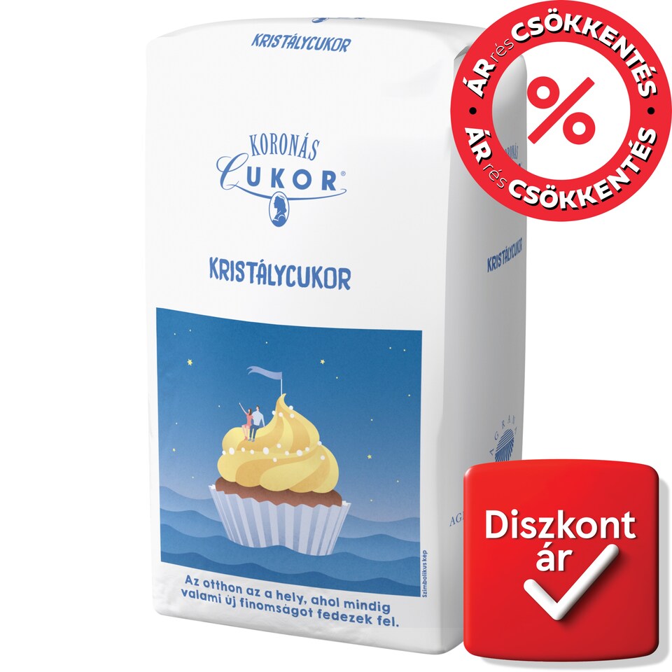 Koronás Cukor kristálycukor 1000 g