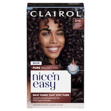 Clairol Nice'N Easy Crème Pure Brunettes Permanent Hair Dye Kit - 3PB Deepest Espresso Brown
