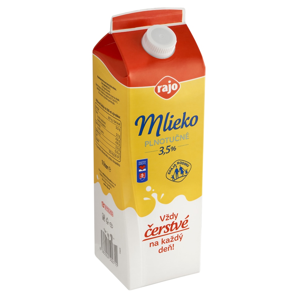 image 1 of Rajo Whole Milk 3.5% 1 L