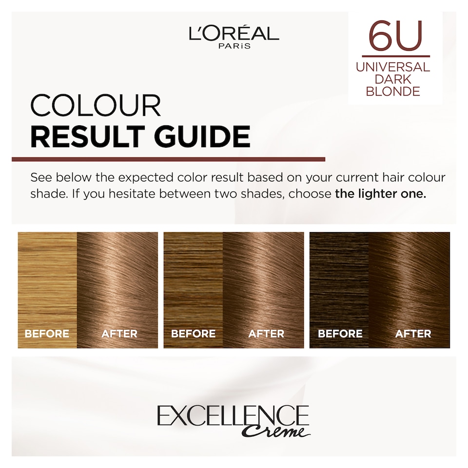 image 1 of L'Oreal Paris Excellence Universal Nudes 6U Dark Blonde Permanent Hair Dye