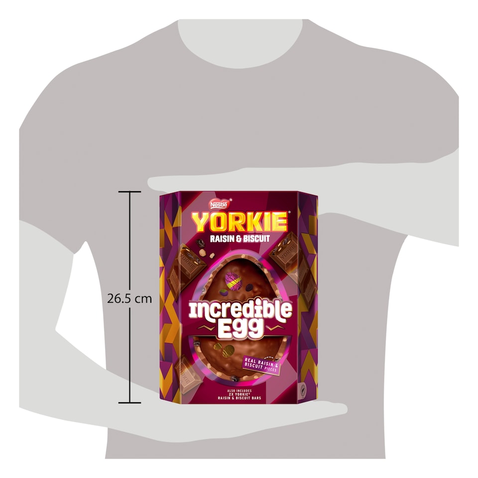 image 1 of Yorkie Raisin & Biscuit Incredible Egg 388g