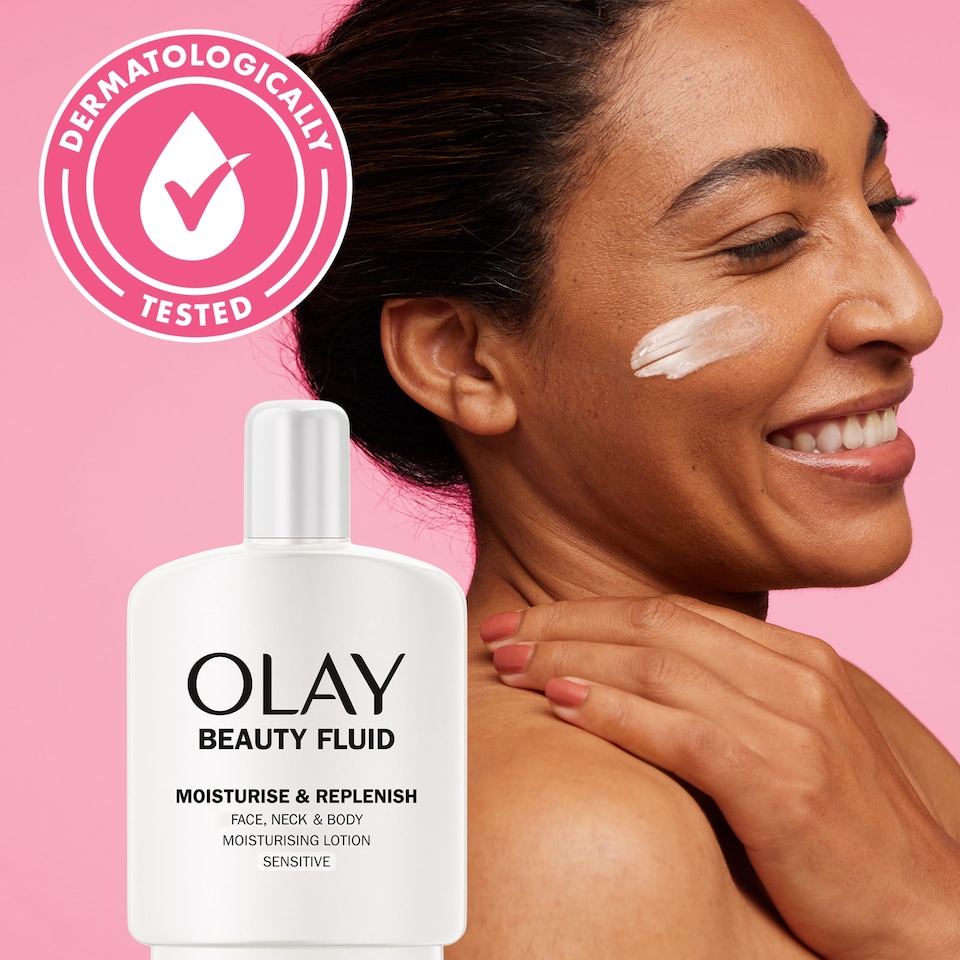 image 1 of Olay Beauty Fluid Sensitive Skin Moisturiser 200Ml