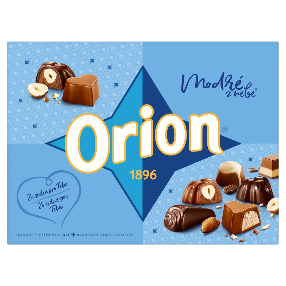 obrázok 1 z ORION Modré z neba čokoládové pralinky mix 145 g