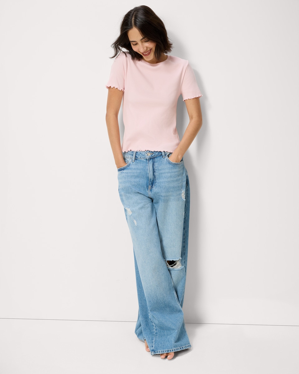 image 1 of F&F 3-Pack Pure Cotton Regular Fit T-Shirts in Multi Pink
