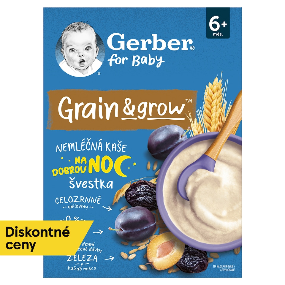 obrázok 1 z GERBER Nemliečna kaša pšenično-ovsená slivka 200 g