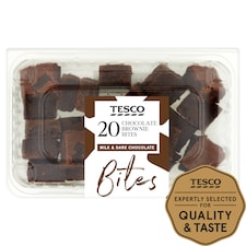 Tesco Chocolate Brownie Bites 20 Pack