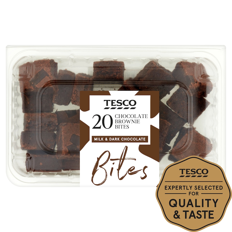 Tesco Chocolate Brownie Bites 20 Pack