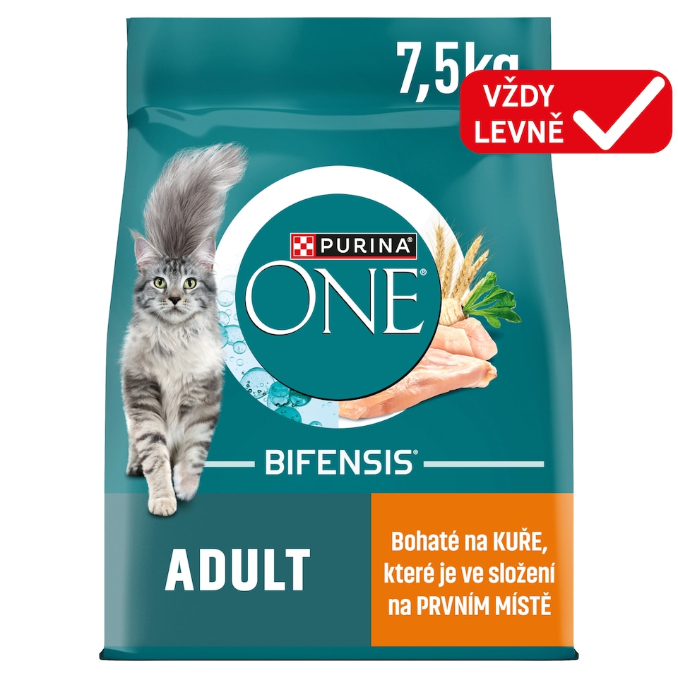Obrázek 1 pro produkt Purina ONE Bifensis Adult granule pro kočky kuře 7,5kg