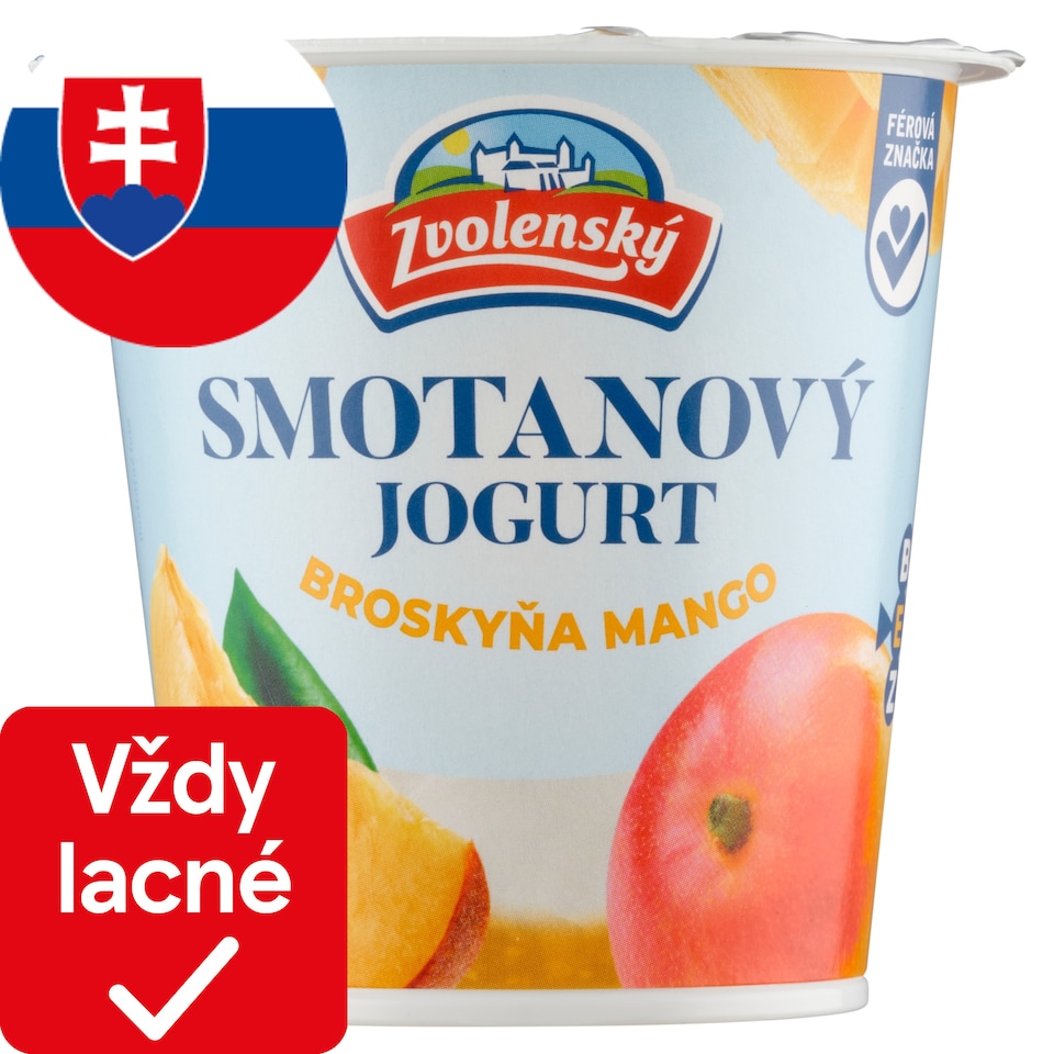 obrázok 1 z Zvolenský Smotanový jogurt broskyňa-mango 145 g
