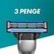Gillette Mach3 Férfi Borotvabetétek, 8 Gillette 3 Pengés Borotvabetétek  2. kép