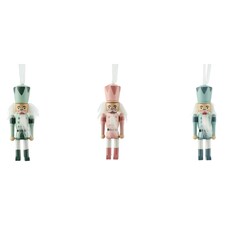 TESCO FROSTY ASSORTMENT NUTCRACKER HANGING DECORATION
