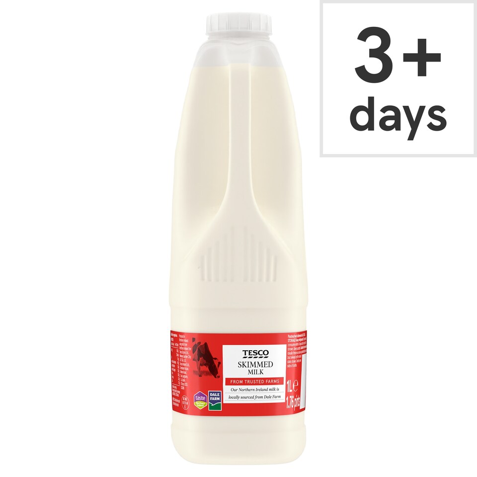 Tesco Skimmed Milk 1L