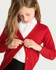 image 1 of F&F School Unisex 2-Pack Pure Cotton Knitted Cardigans in Red