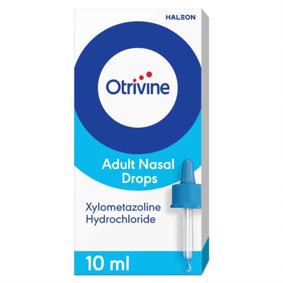 image 1 of Otrivine Adult Nasal Drops - Xylometazoline Hydrochloride 10ml (P)