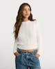 image 3 of OH ME OH MY Cotton Rich Cable Knit Jumper in White