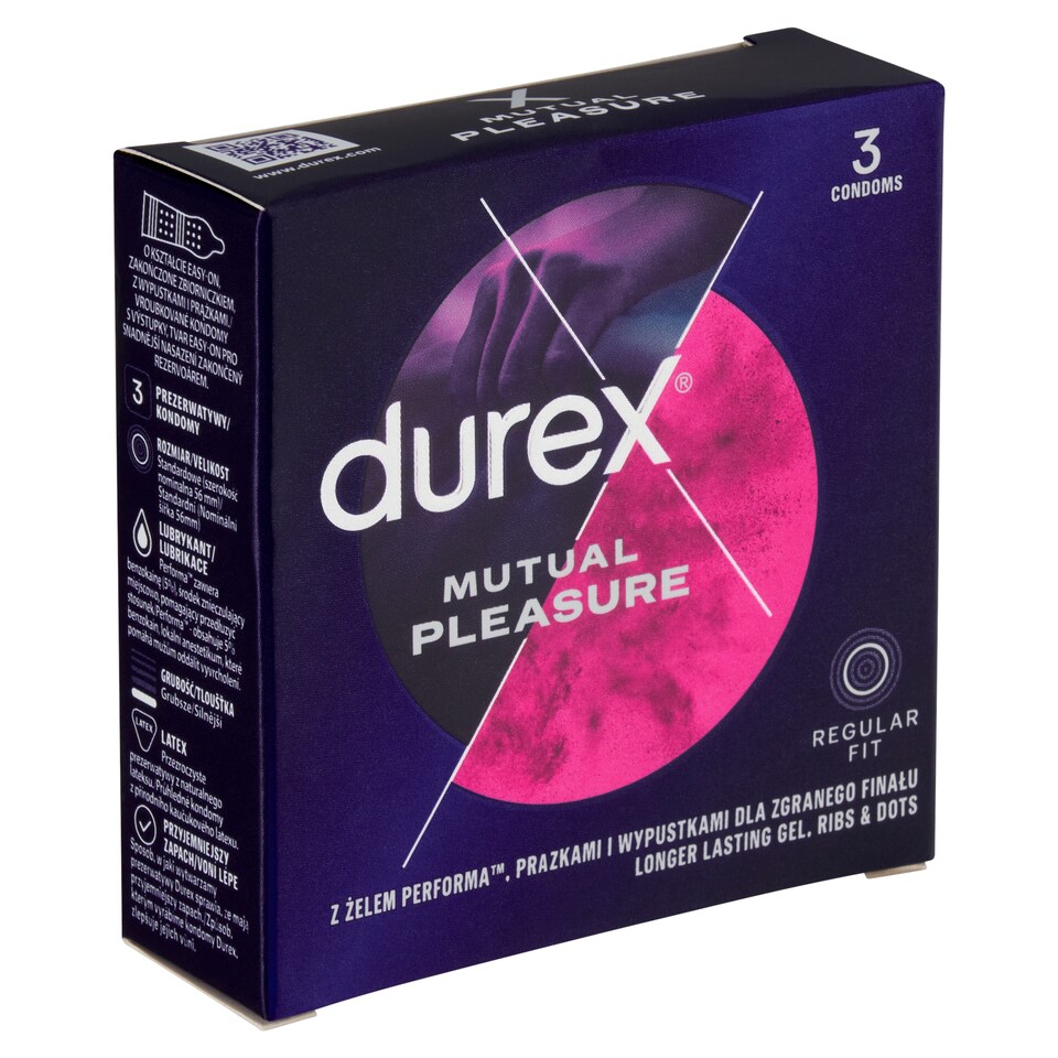 image 1 of Durex Mutual Pleasure Condoms 3 pcs