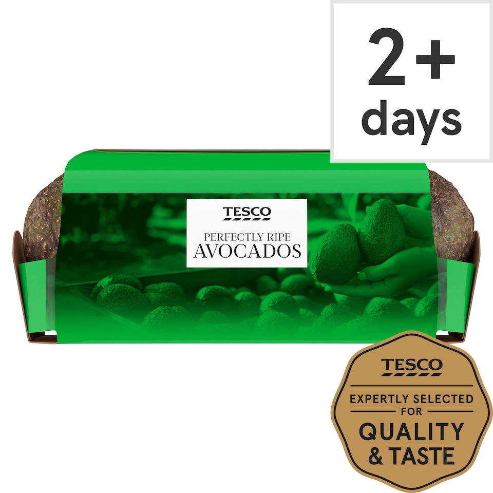 Tesco Perfectly Ripe Avocados Twin Pack