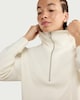 image 2 of F&F Active AFTERCLASS Half Zip Co-ord Sweatshirt in Cream