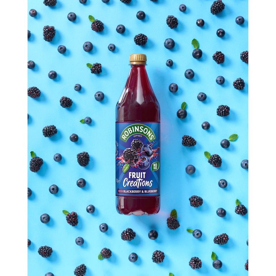 image 1 of Robinsons Fruit Creations Blackberry & Blueberry Squash 1L