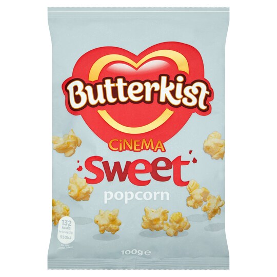 Butterkist Cinema Sweet Popcorn 100G Tesco Groceries