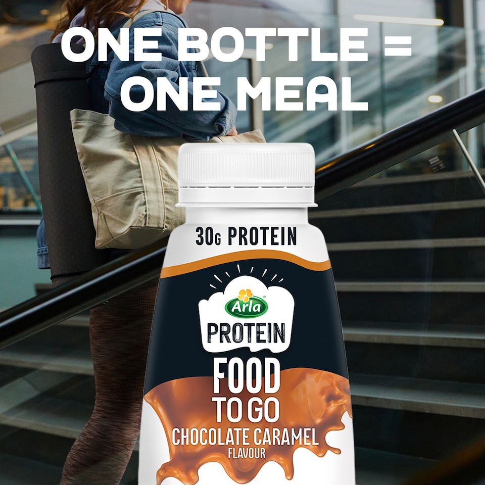 image 1 of Arla Protein Food To Go Chocolate Caramel Flavoured Meal Replacement Shake 500ml