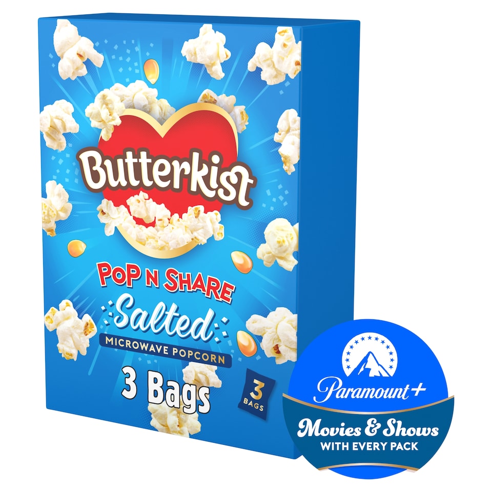 image 1 of Butterkist Microwave Salted Popcorn 3X60g