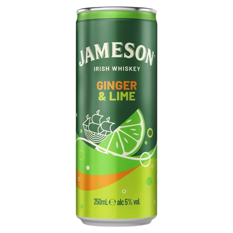 Jameson Ginger & Lime Irish Whiskey 5% 250 ml