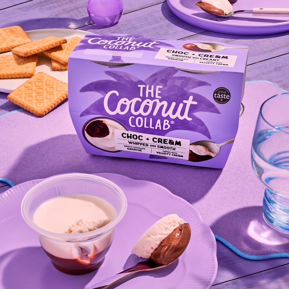 image 1 of The Coconut Collab Choc & Cream Dairy Free Dessert 4 x 60g