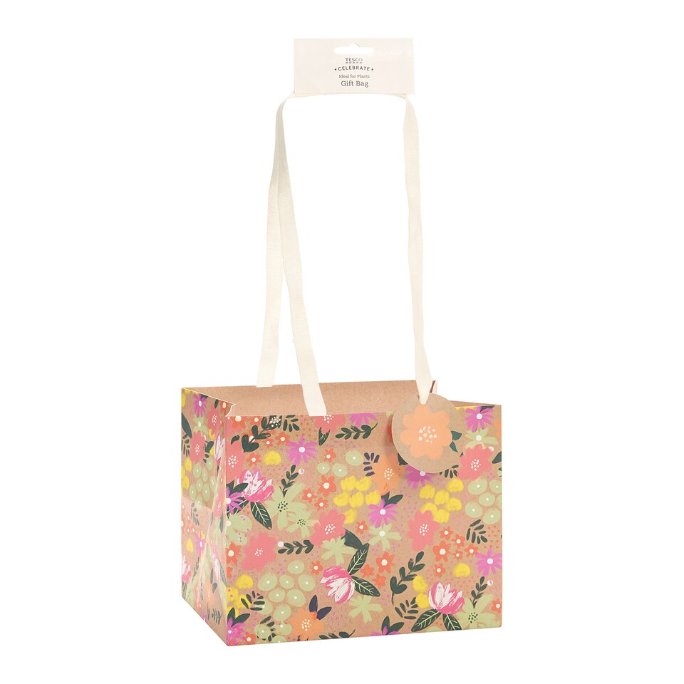 Tesco Floral Plant Bag