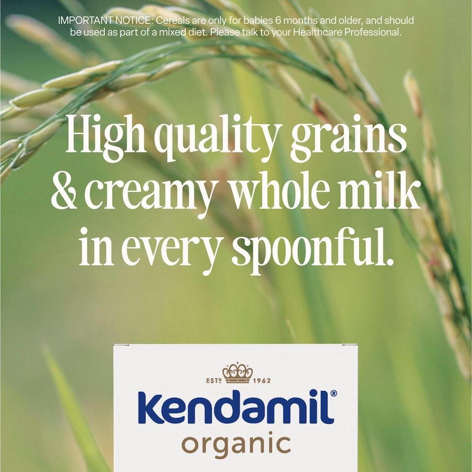 image 1 of Kendamil Organic Smooth Baby Rice 4-6 Months 120G