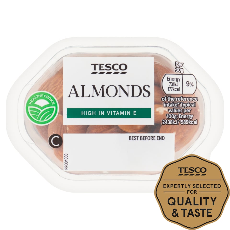 Tesco Snack Pack Almonds 60G