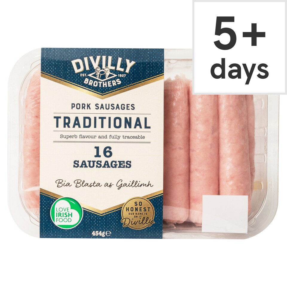 Divilly Brothers Traditional 16 Sausages 454G