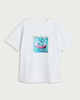 image 4 of Disney Lilo & Stitch Pure Cotton Printed T-Shirt in White