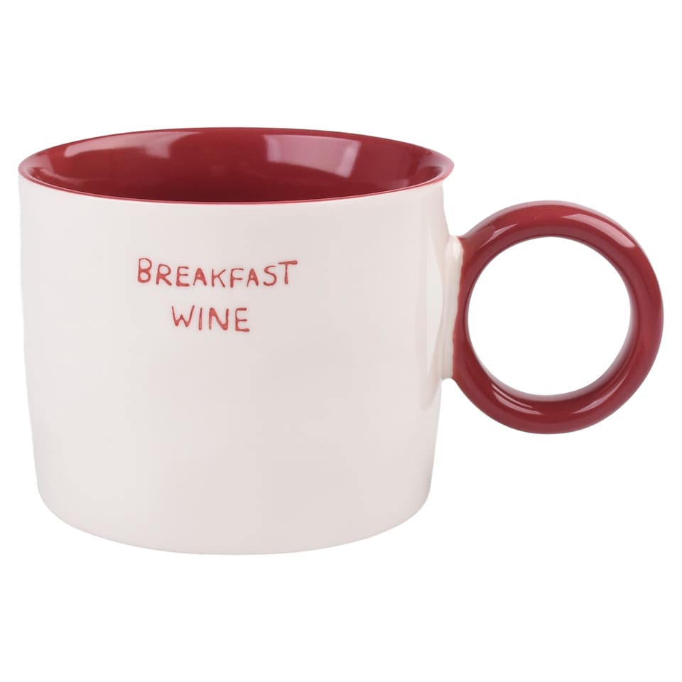 F&F Home Breakfast Wine Mug 