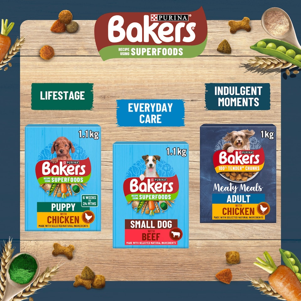image 1 of Bakers Senior Dog Food Chicken & Vegetable 2.85Kg