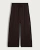 image 5 of F&F Crinkle Wide Leg Co-ord Trousers in Brown