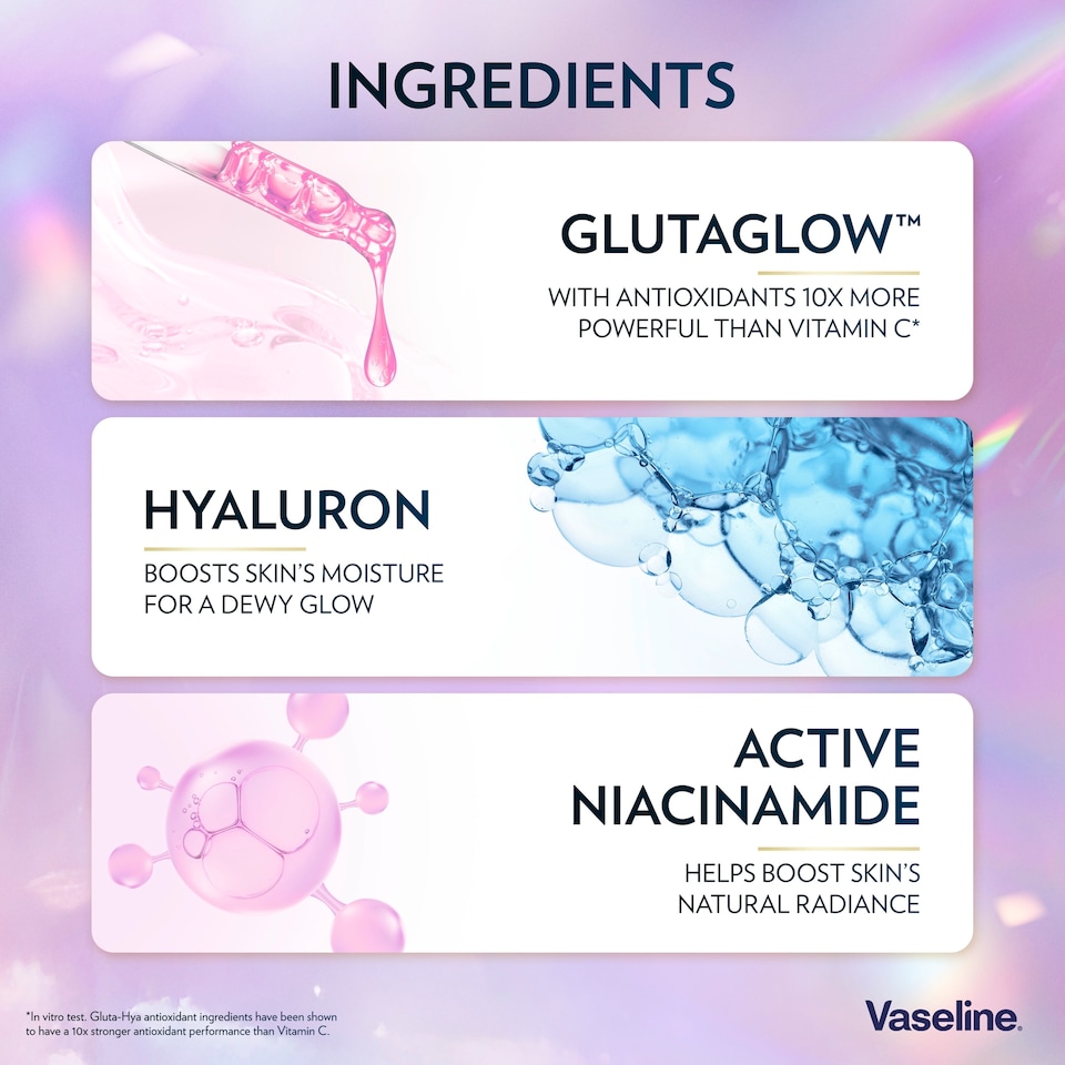 image 1 of Vaseline Gluta-Hya Dewy Radiance Body Lotion Moisturiser 200ml