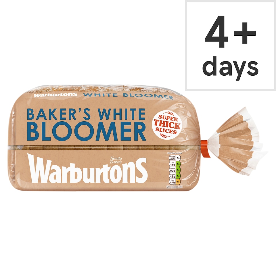 Warburtons Baker's Bloomer White Bread 800g
