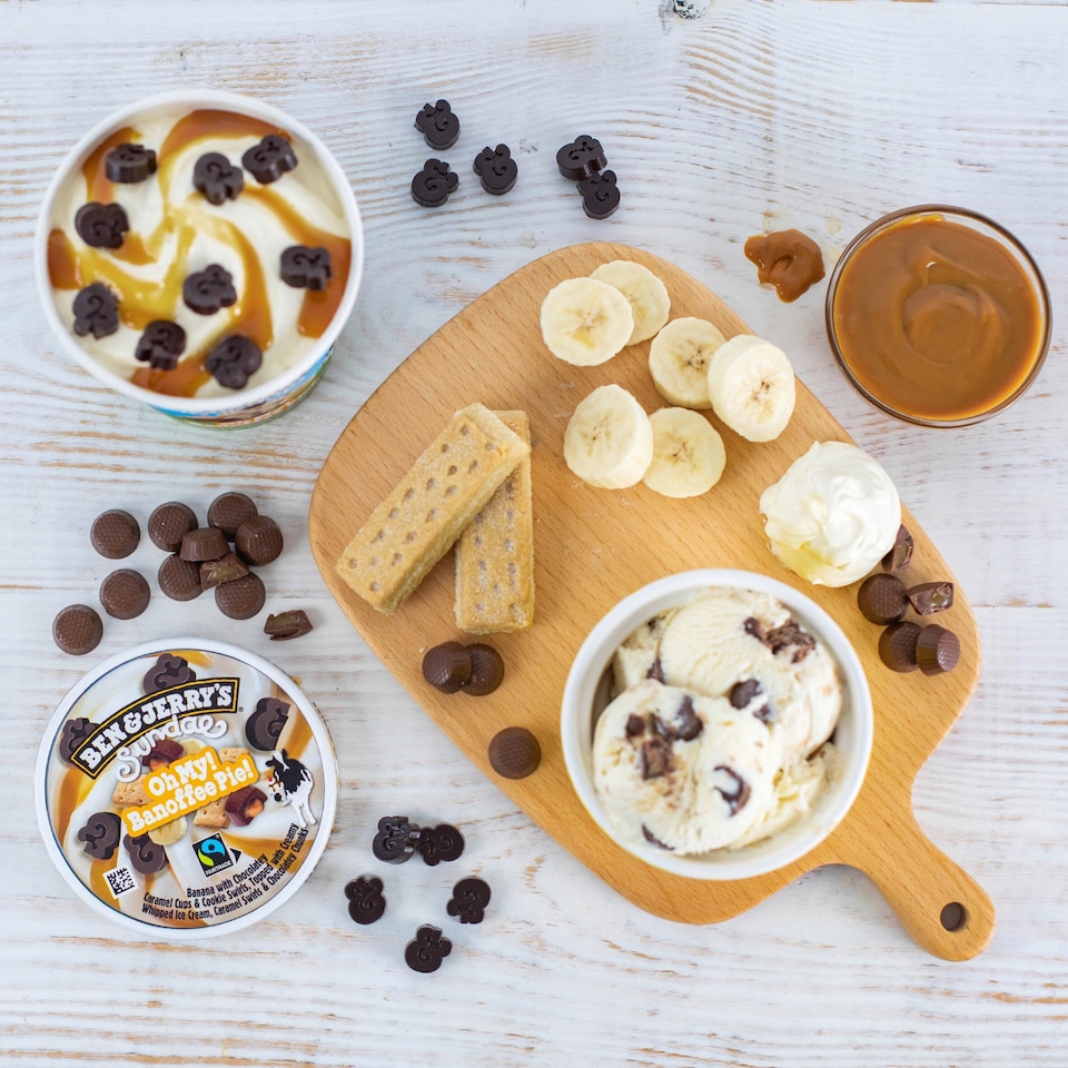image 1 of Ben & Jerry's Sundae Oh My Banoffee Pie Ice Cream Tub 427ml