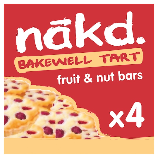 Nakd Bakwell Tart Bars 4 Pack 140G Tesco Groceries