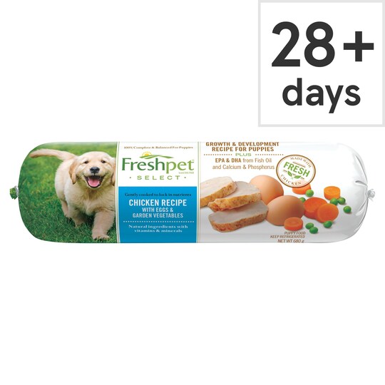 Freshpet Puppy Chicken, Vegetable And Rice Dog Food 680G Tesco Groceries