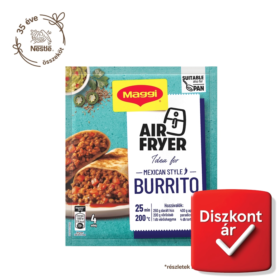 Maggi mexikói stílusú burrito alap jalapeno paprikával 30 g