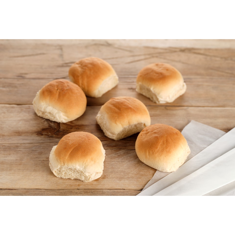 image 1 of Tesco White Soft Rolls 6 Pack
